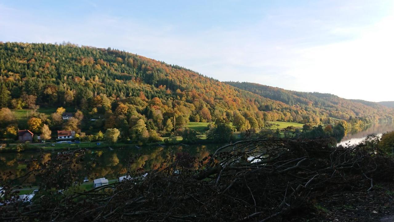 Fewo Am Neckarsteig Mit Anbindung An Heidelberg Неккарштайнах Екстер'єр фото